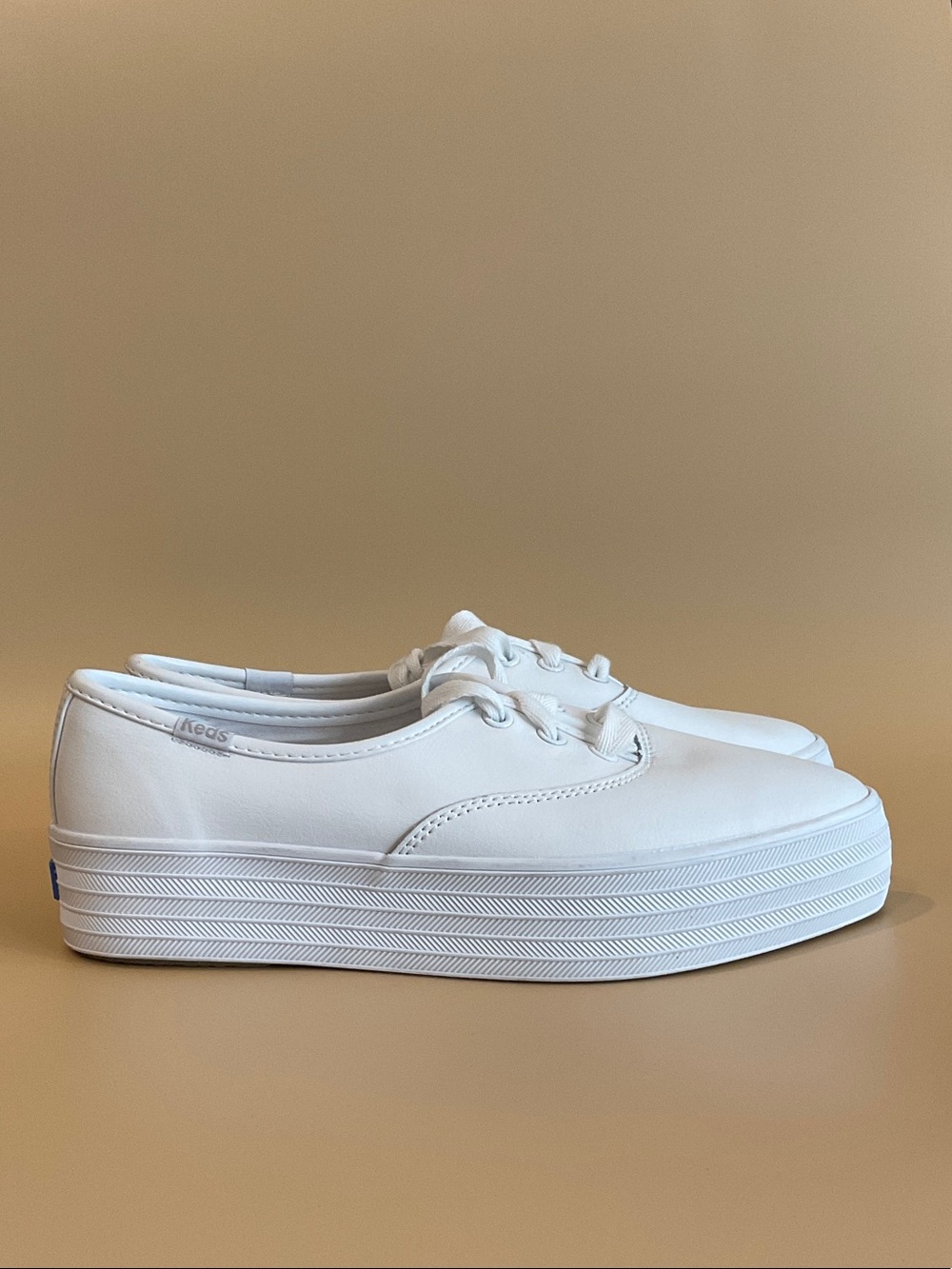 Keds White Platform Canvas Sneaker